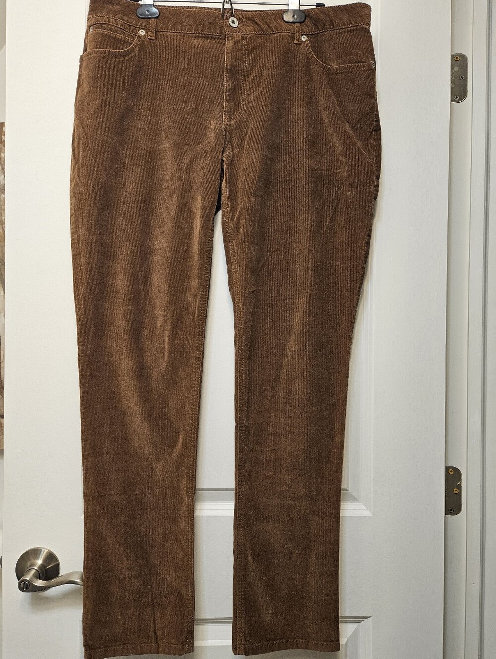 J.Jill Brown Stretch Corduroy Straight Leg Pants Size 16